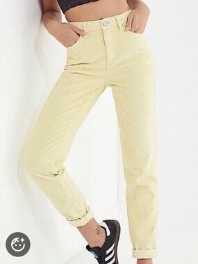 BDG Yellow Corduroy High-Rise Pants